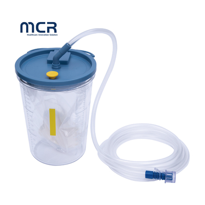 قیمت خوب مواد PVC شفاف درجه پزشکی 1.5L / 2L / 2.5L آبمیوه های مکش و پوشش آنلاین