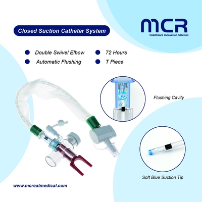 قیمت خوب سیستم کاتتر مکش بسته MDI پورت توربو شستشوی 72H CE/ISO13485/FDA آنلاین