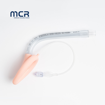 قیمت خوب یکبار مصرف 95 درجه خم شده PVC ماسک حنجره ای پیش ساخته شده راه هوایی برای دهان آنلاین