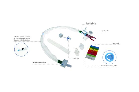 قیمت خوب سیستم مکش بسته یکبار مصرفی لوله ترخئوستومی تجهیزات پزشکی نوع T آبشوری خودکار 72H آنلاین