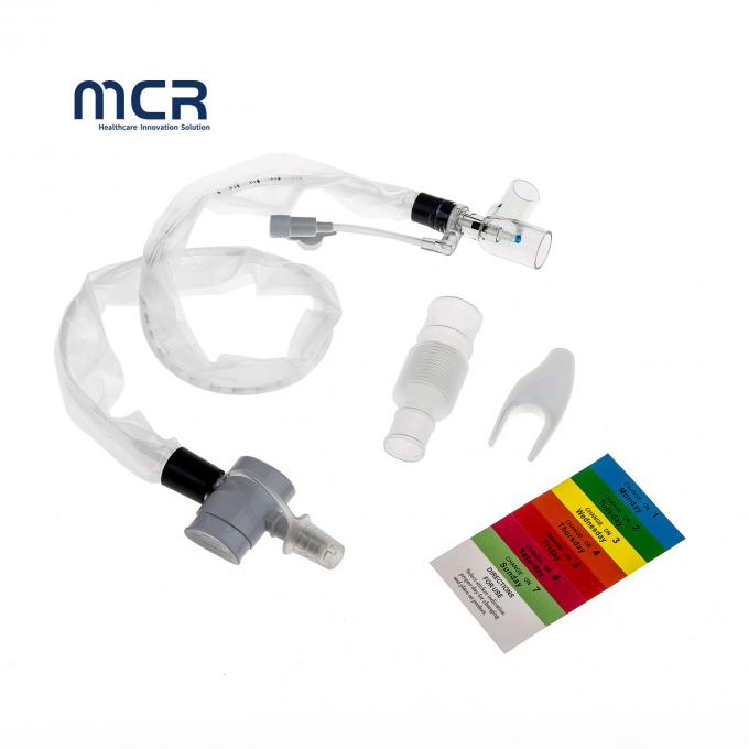 کاتتر مکش بسته ی یکبار مصرفی PVC موجود در لوله ی اندوتراخئی یا ترخئوستومی 0